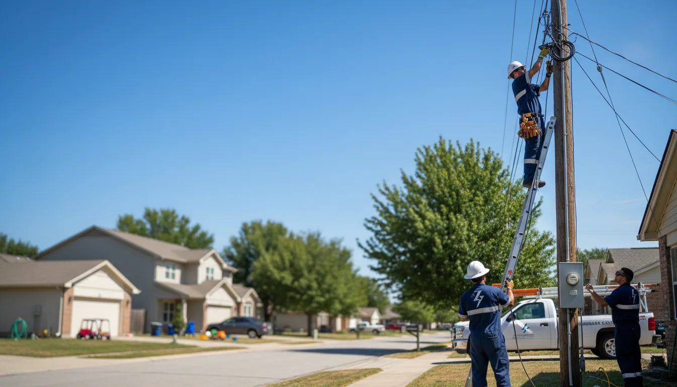 Residential electrician providing installation services in Haskell, TX